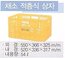 채소 적층식 상자